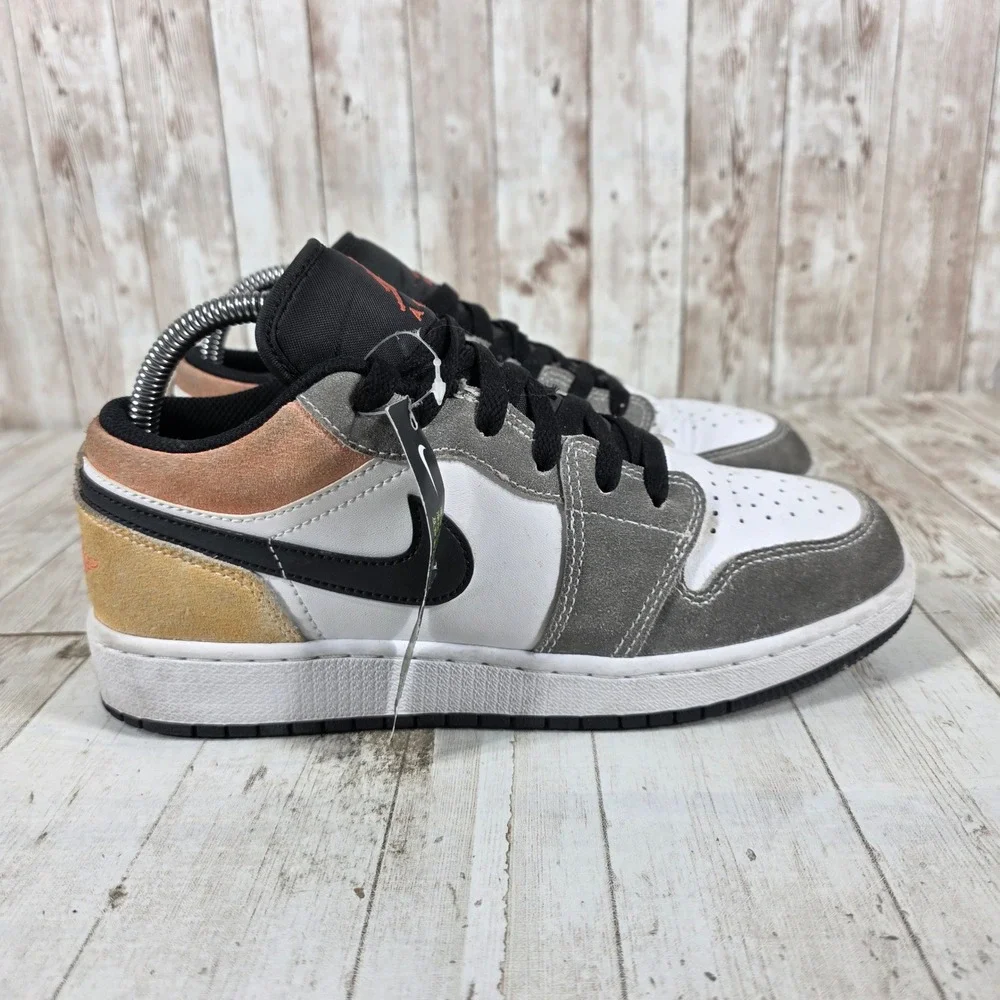 Jordan 1 Low SE Craft Tech Grey Multi Color Kids Sneakers DX4374-008 Mens 6Y